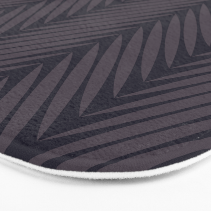 Palm Leaf Pattern - Midnight Bath Mat Gallery Image 3