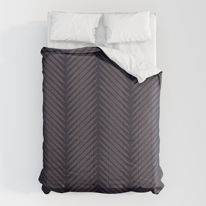 Palm Leaf Pattern - Midnight Comforter Gallery Image 1