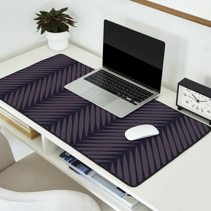 Palm Leaf Pattern - Midnight Desk Mat Gallery Image 2