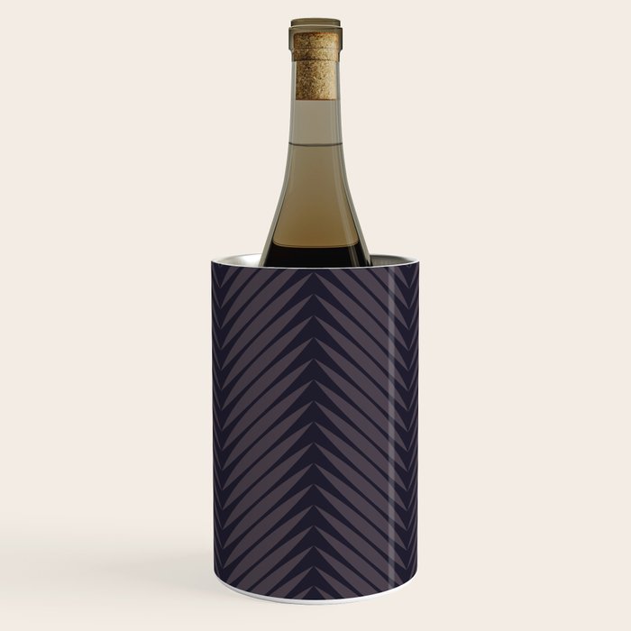 Palm Leaf Pattern - Midnight Wine Chiller Gallery Image 1