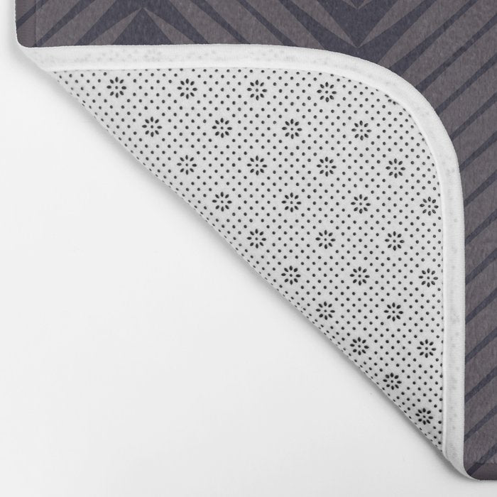 Palm Leaf Pattern - Midnight Bath Mat Gallery Image 2
