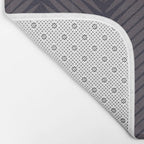 Palm Leaf Pattern - Midnight Bath Mat Gallery Image 2