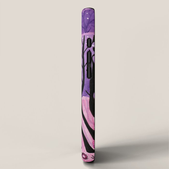 Purple Hedgehog iPhone Case Gallery Image 2