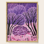Purple Hedgehog Serving Tray Gallery Image 1