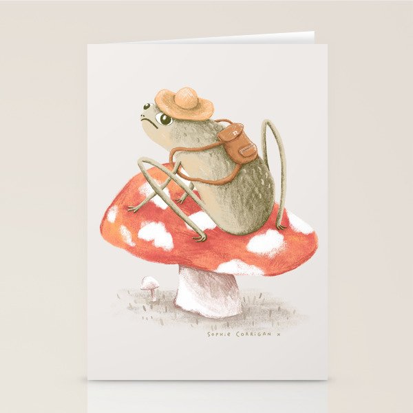 Awkward Toad Ready for Adventure Stationery Card Gallery Image 2