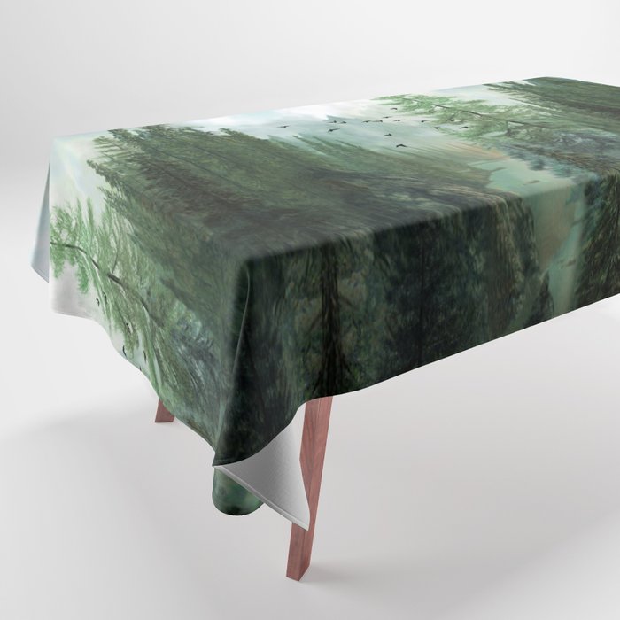 Mountain Morning 2 Tablecloth Gallery Image 1