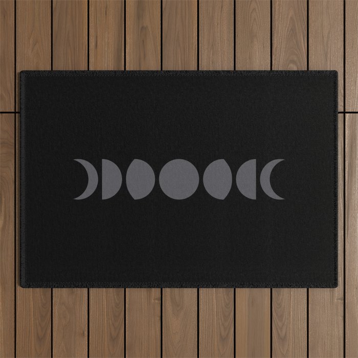 Minimal Moon Phases VII Outdoor Rug Gallery Image 1