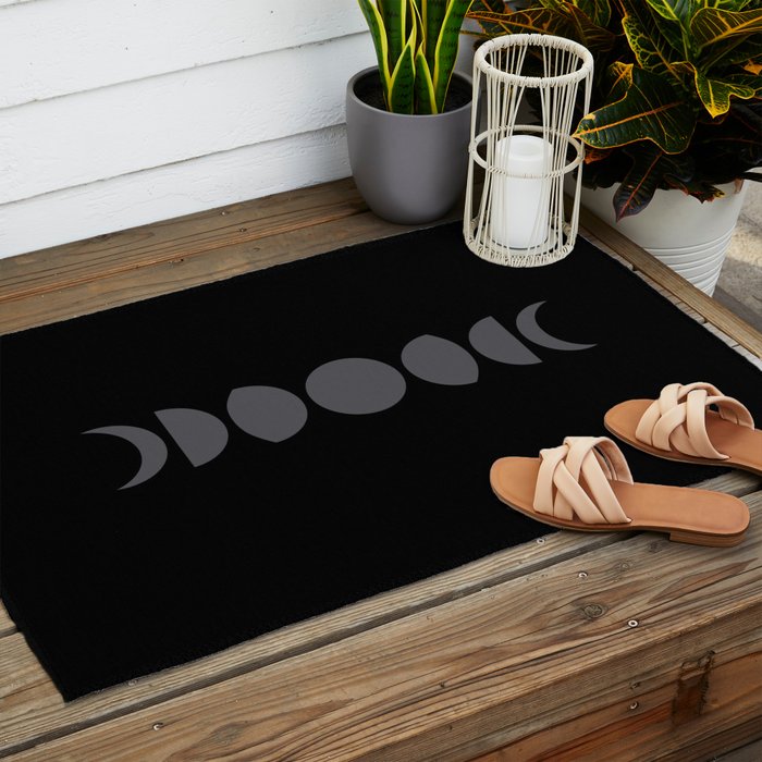Minimal Moon Phases VII Outdoor Rug Gallery Image 2