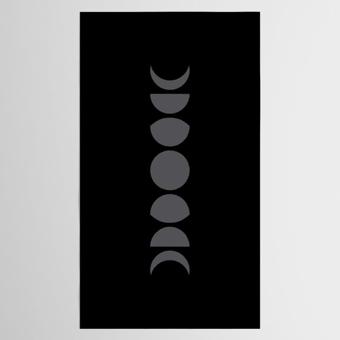 Minimal Moon Phases VII Tablecloth Gallery Image 2