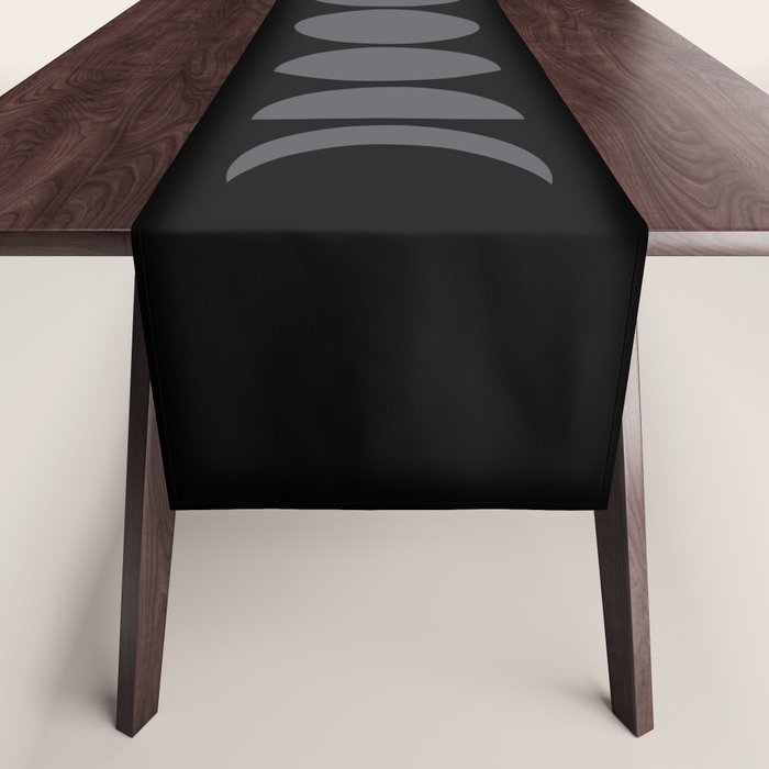 Minimal Moon Phases VII Table Runner Gallery Image 1