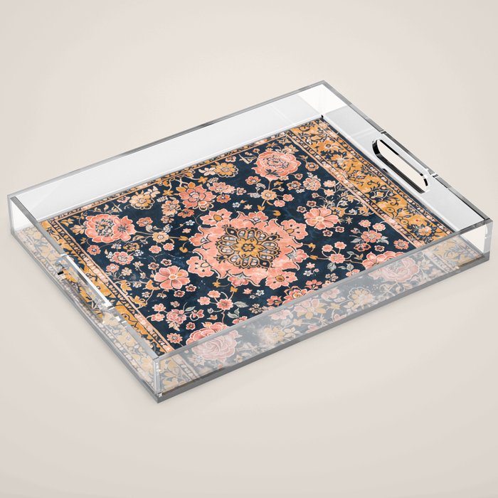 Floral Antiquity Acrylic Tray Gallery Image 1