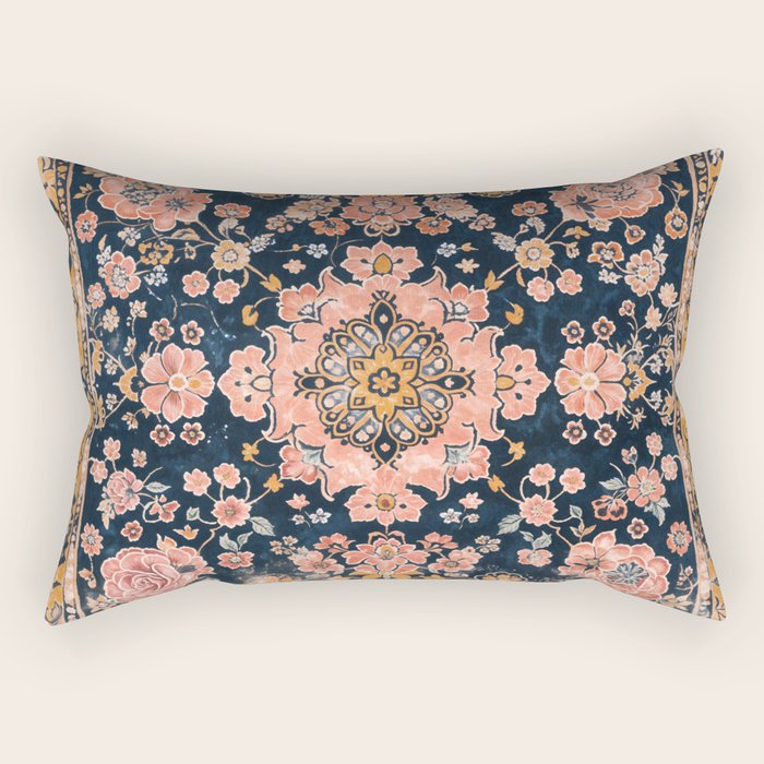 Floral Antiquity Rectangular Pillow Gallery Image 1