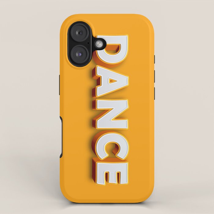 Dance 3D typography iPhone Case Gallery Image 1