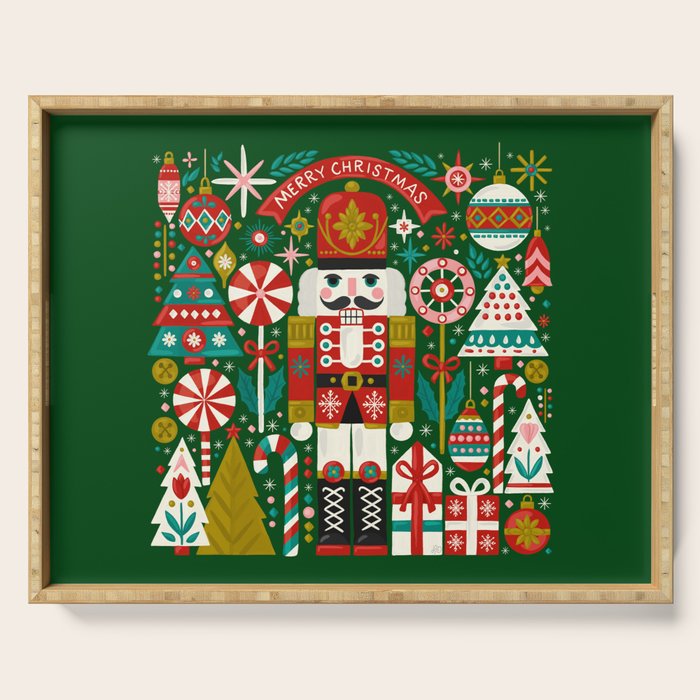 Vintage Nutcracker Celebration Serving Tray Gallery Image 1