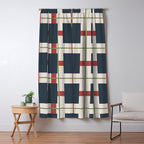 Classic Holiday Plaid Pattern Window Curtain Gallery Image 5
