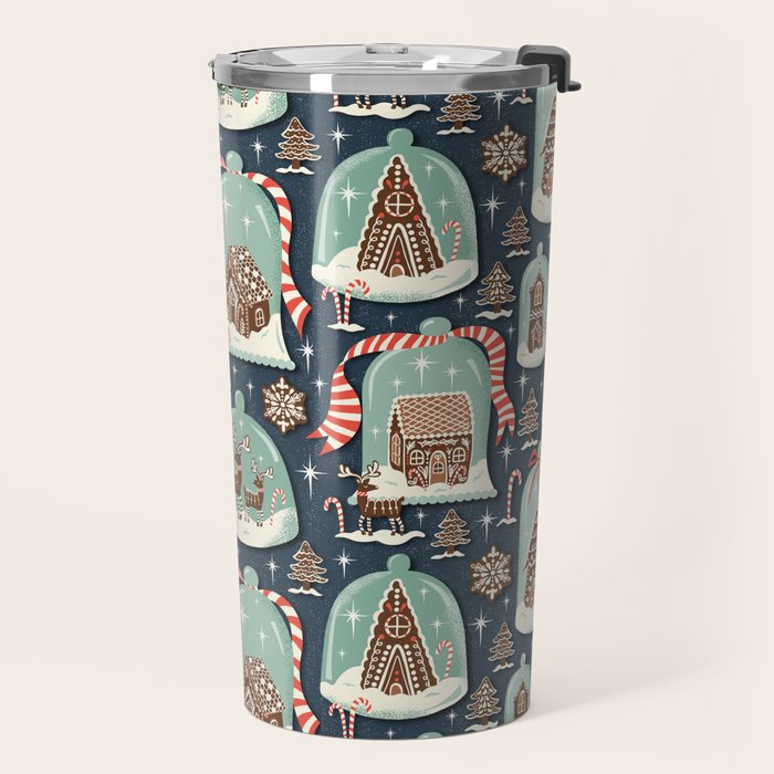 Gingerbread Village Travel Mug Gallery Image 2