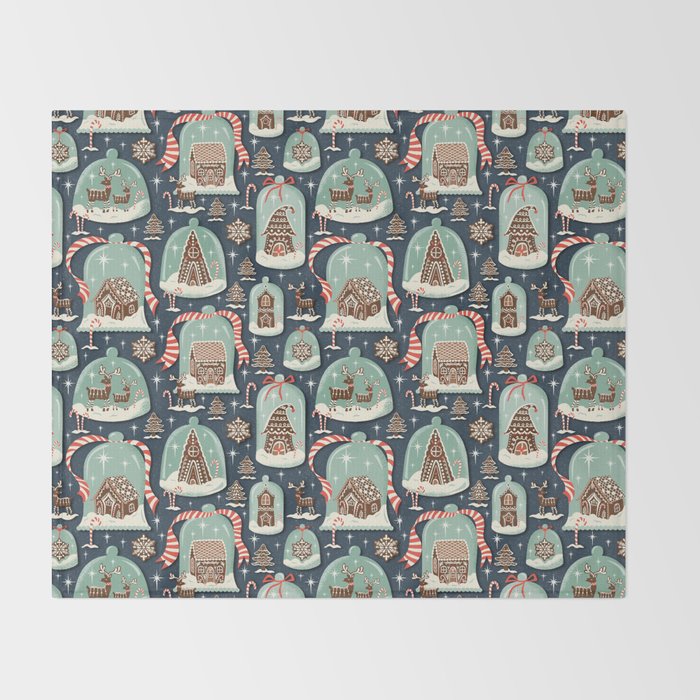 Gingerbread Village Throw Blanket Gallery Image 2
