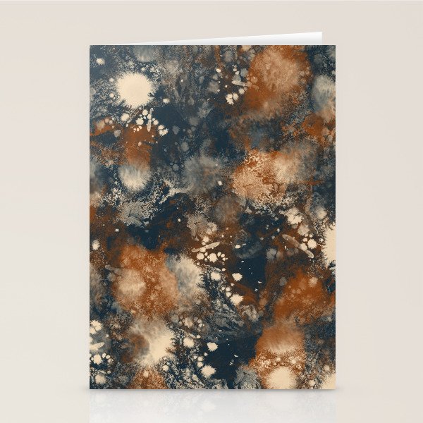 Earth watercolor splashes Stationery Card Gallery Image 2