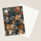 Earth watercolor splashes Stationery Card Gallery Image 2