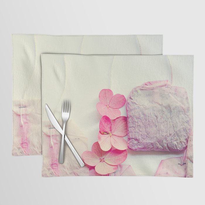 The Art of Tea - white still life photograph wall decor Placemat Gallery Image 1