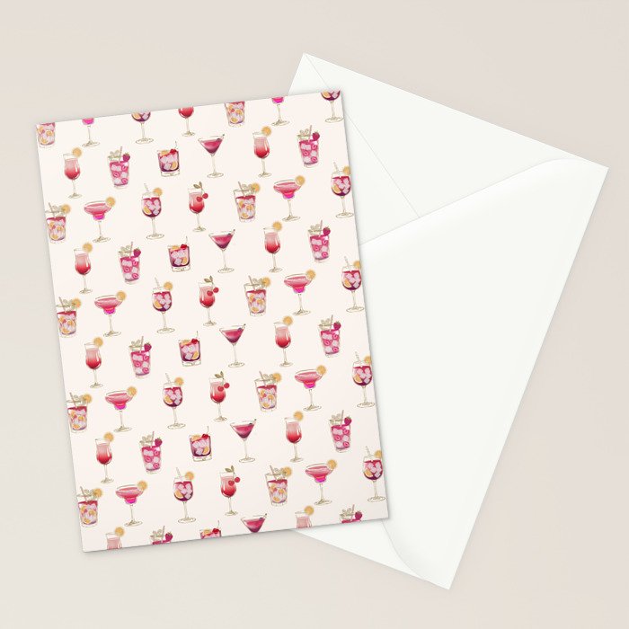  Light Glam Cocktails Theme Stationery Card Gallery Image 2