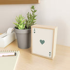 Ace of Hearts Playing Card Sage Green Mini Art Print Gallery Image 2