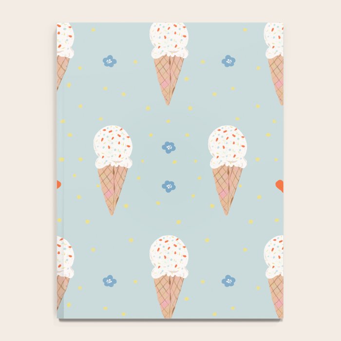 Sprinkle Ice Cream Pattern Notebook Gallery Image 4