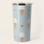 Sprinkle Ice Cream Pattern Travel Mug Gallery Image 1