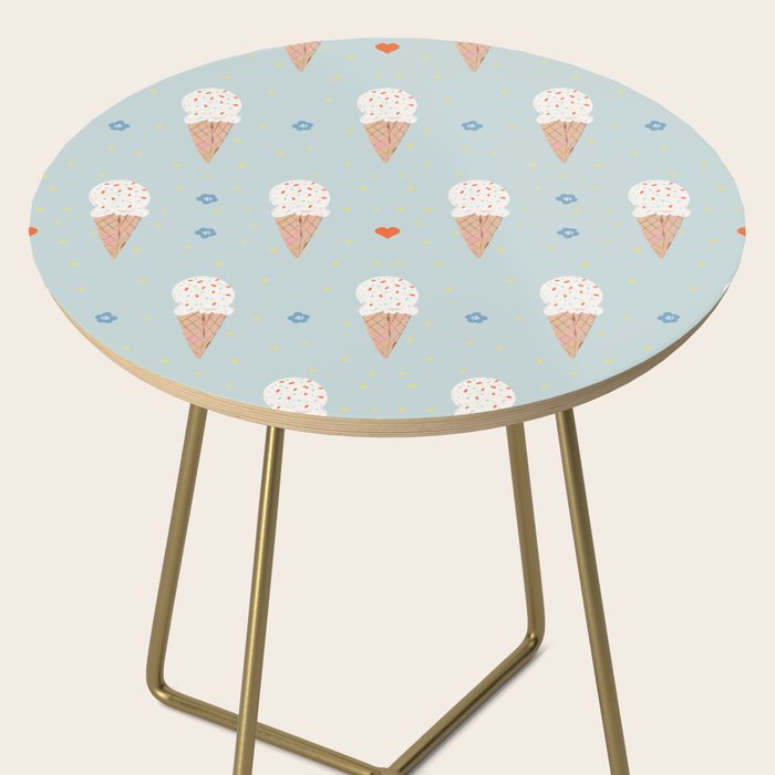 Sprinkle Ice Cream Pattern Side Table Gallery Image 2