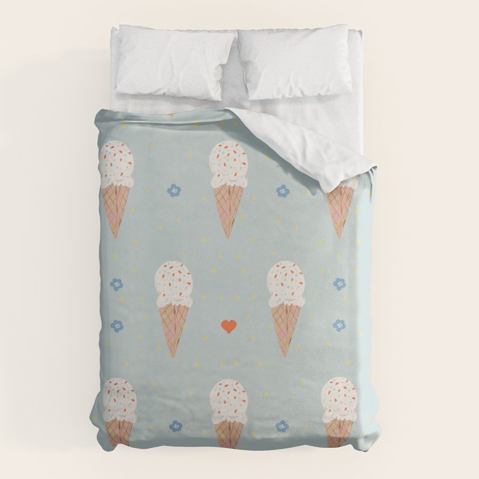Sprinkle Ice Cream Pattern Duvet Cover Gallery Image 6