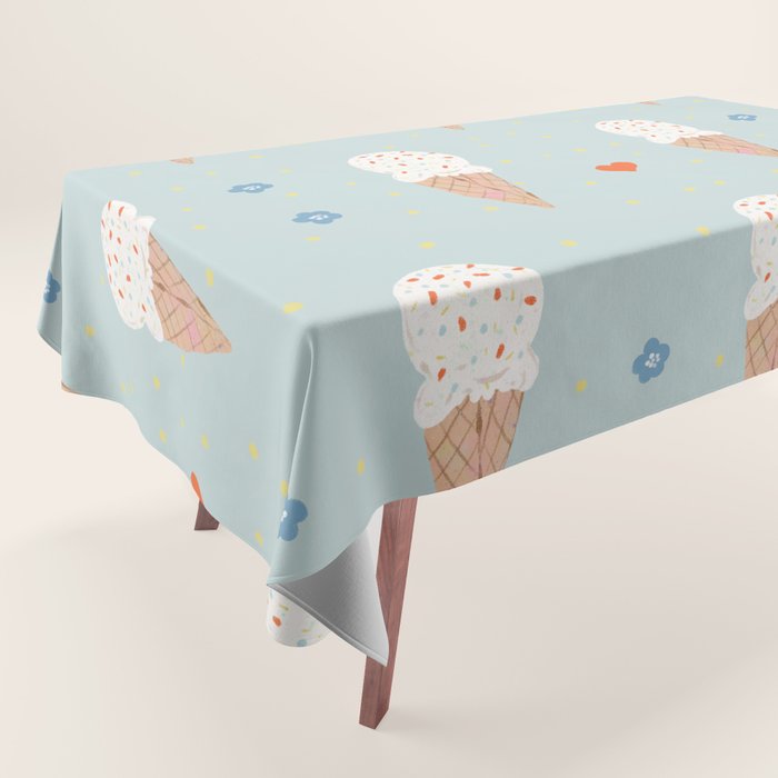 Sprinkle Ice Cream Pattern Tablecloth Gallery Image 1