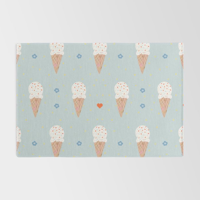 Sprinkle Ice Cream Pattern Rug Gallery Image 2