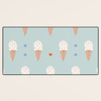 Sprinkle Ice Cream Pattern Desk Mat Gallery Image 3