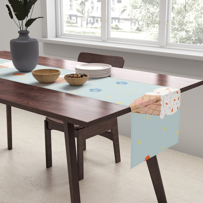 Sprinkle Ice Cream Pattern Table Runner Gallery Image 2
