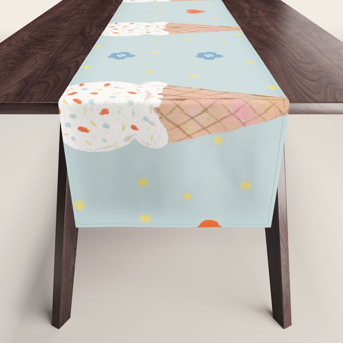 Sprinkle Ice Cream Pattern Table Runner Gallery Image 1