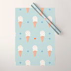 Sprinkle Ice Cream Pattern Wrapping Paper Gallery Image 1