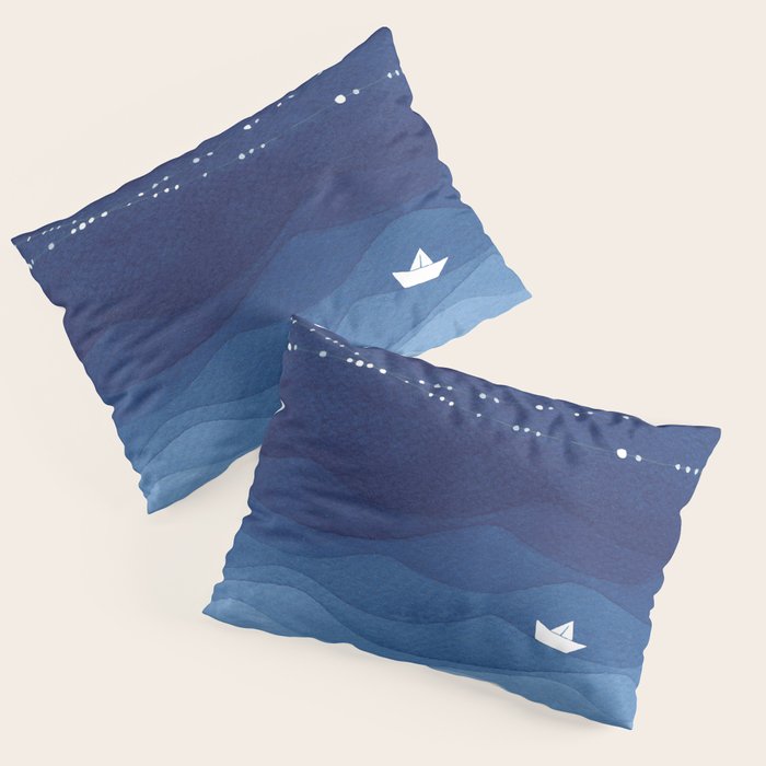 Garland of Stars IV, night sky Pillow Sham Gallery Image 3