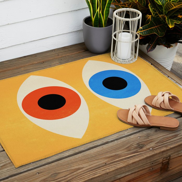 Eyes | Bauhaus III Outdoor Rug Gallery Image 2
