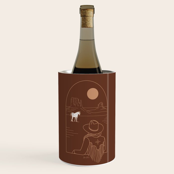 Lost Pony in Burnt Clay Wine Chiller Gallery Image 1