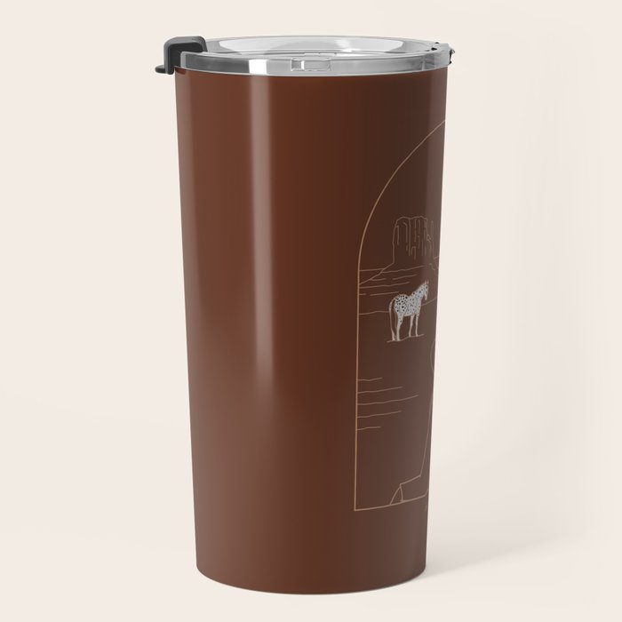 Lost Pony in Burnt Clay Travel Mug Gallery Image 3