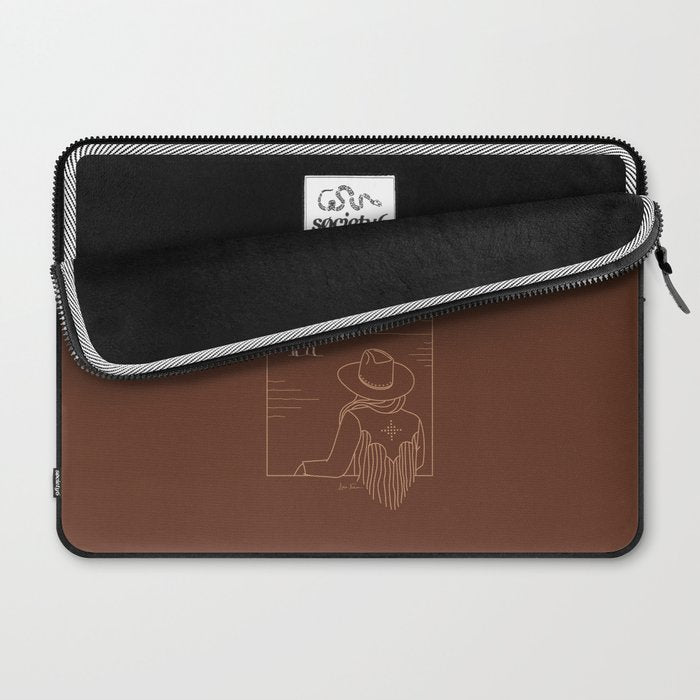 Lost Pony in Burnt Clay Laptop Sleeve Gallery Image 2