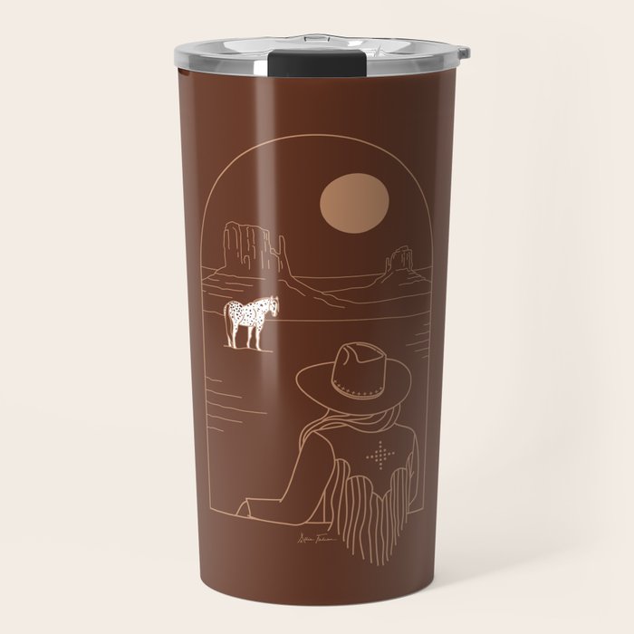 Lost Pony in Burnt Clay Travel Mug Gallery Image 1