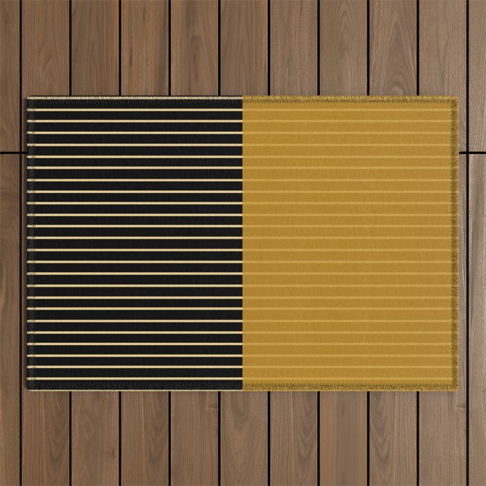 Color Block Lines XII Outdoor Rug Gallery Image 1