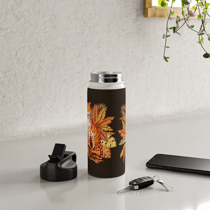 Autumn Jungle Tiger Water Bottle Gallery Image 4