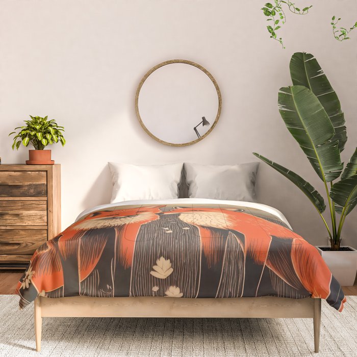 Autumn Forest Fox Pair Comforter Gallery Image 3
