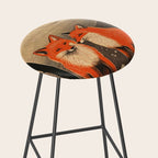 Autumn Forest Fox Pair Stool Gallery Image 2