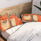 Autumn Forest Fox Pair Pillow Sham Gallery Image 2