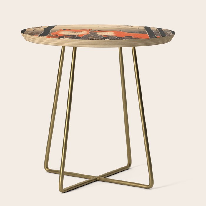 Autumn Forest Fox Pair Side Table Gallery Image 1
