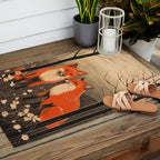 Autumn Forest Fox Pair Outdoor Rug Gallery Image 2