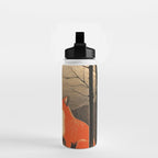 Autumn Forest Fox Pair Water Bottle Gallery Image 2